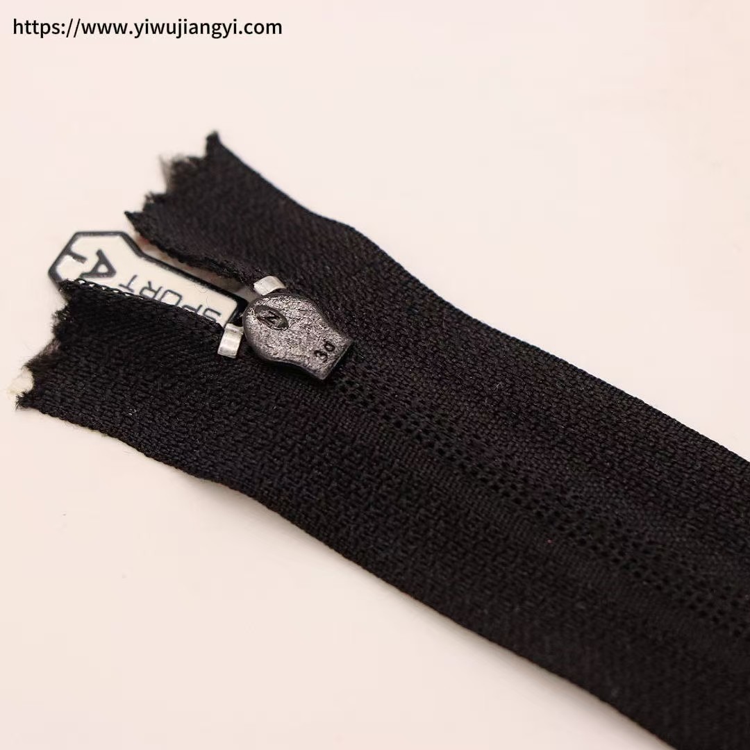 SPORT A" Black Sporty Zipper