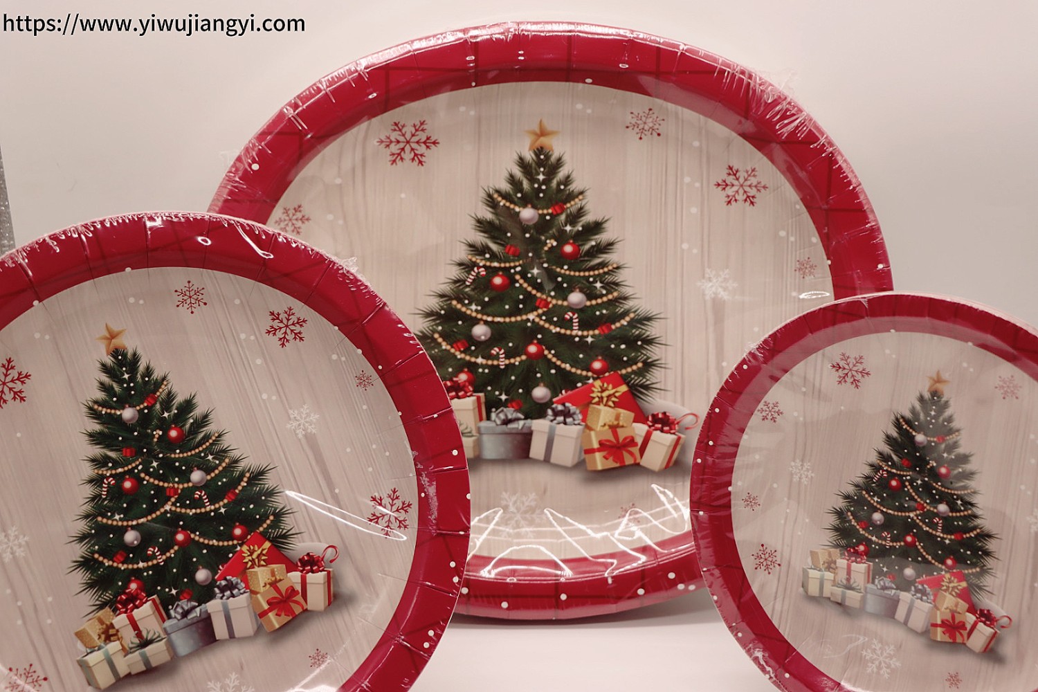 圣诞限定圣诞树主题纸盘